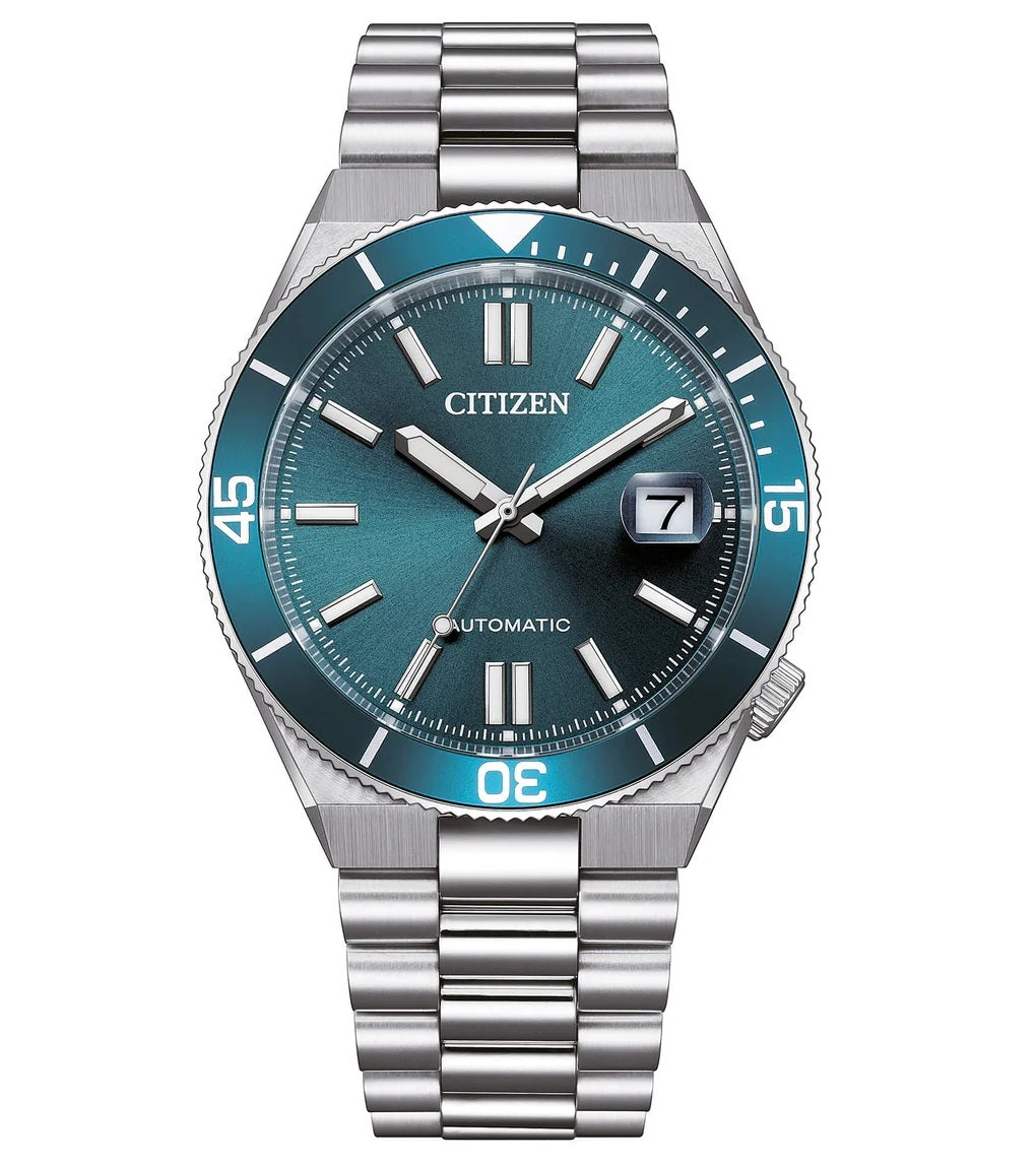 CITIZEN TSUYOSA SHORE POWER RESERVE NJ0231-56L Herren Armbanduhr Edelstahl 40 mm – Produktansicht