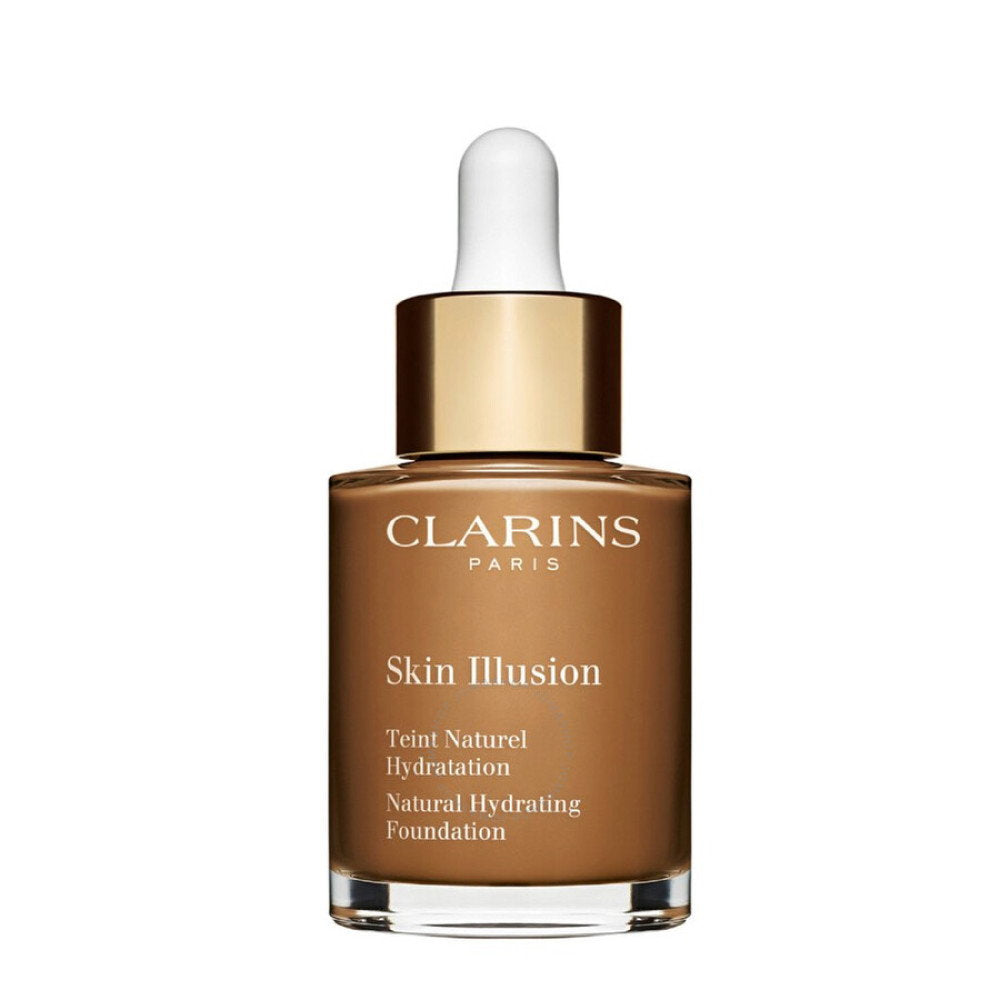 Clarins, Skin Illusion, Farbkorrektur, Flüssige Grundierung, 118,5, Natürliche Schokolade, SPF 15, 30 ml *Tester
