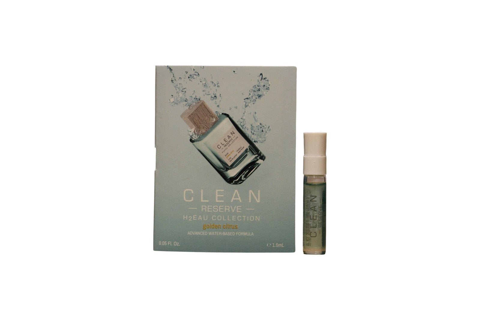 Clean Clean, H2Eau Golden Citrus, Eau de Parfum, Unisex, 1.5 ml Fläschchen Vial