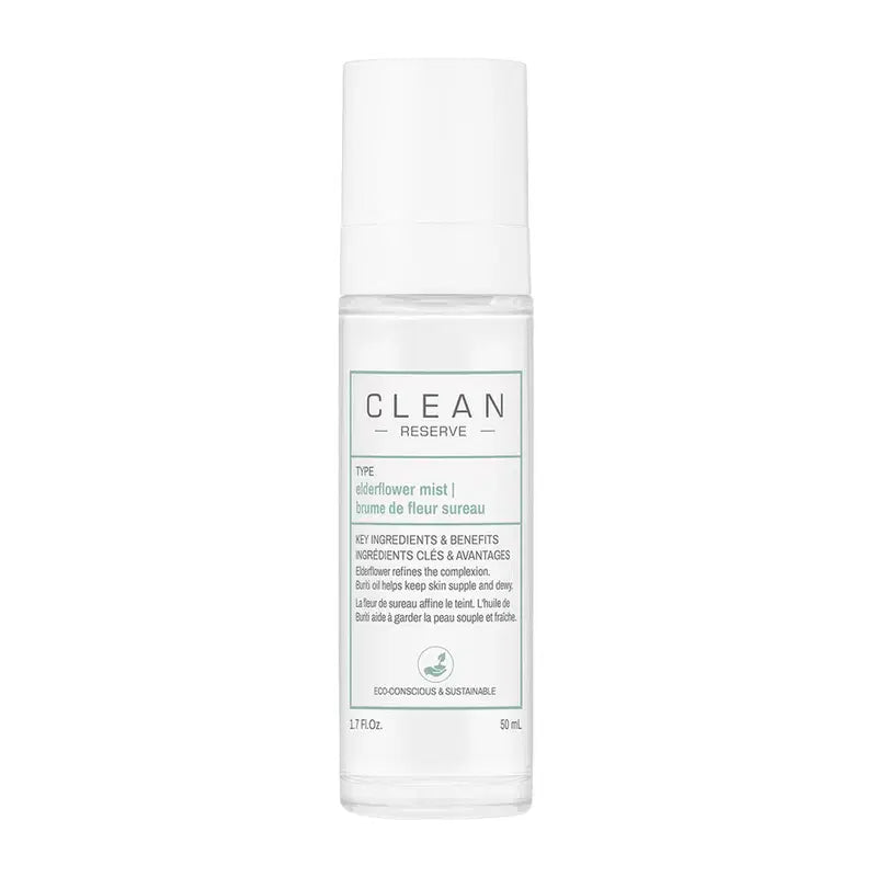 Clean Clean, Reserve - Elderflower, Feuchtigkeitsspendend, Nebelspray, Für das Gesicht, 50 ml Regular