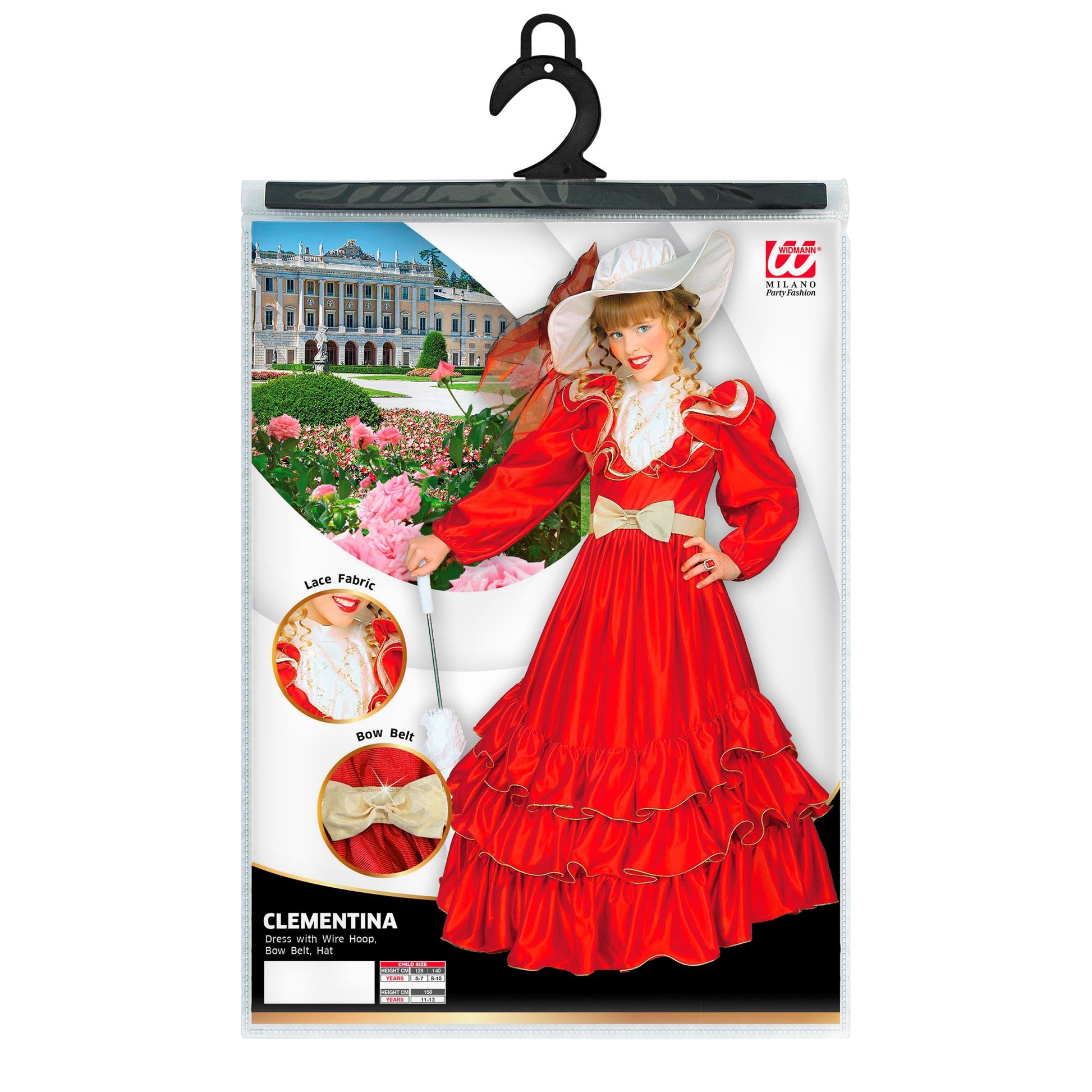 "CLEMENTINA" (Kleid mit Petticoat,Gürtel mit Schleife, Hut) – Ansicht 3