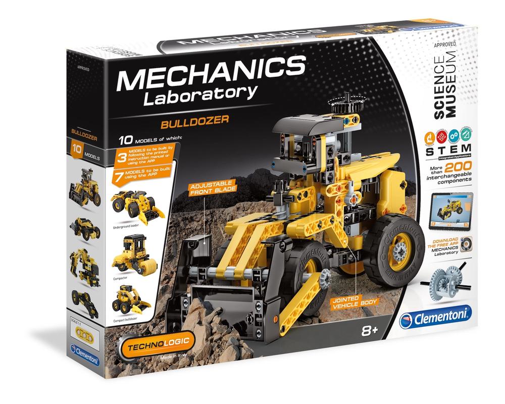 Clementoni Clementoni, Mechanics Laboratory, Bulldozer, Konstruktionsset, Für Jungen, 8+ jahre, 200 stk Regular