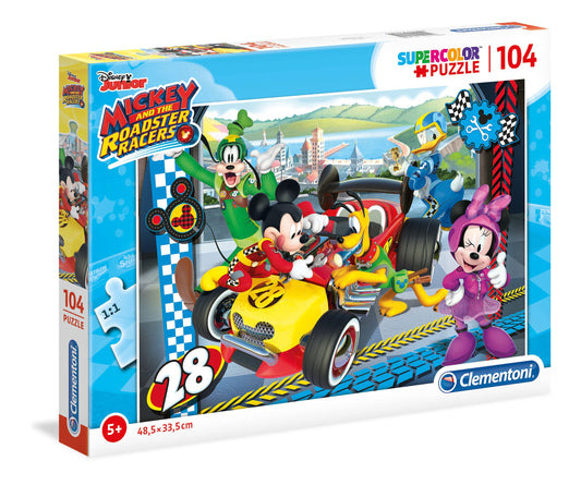 Clementoni Clementoni, Mickey And The Roadster, Puzzle, Unisex, 5+ jahre, 104 stk Regular