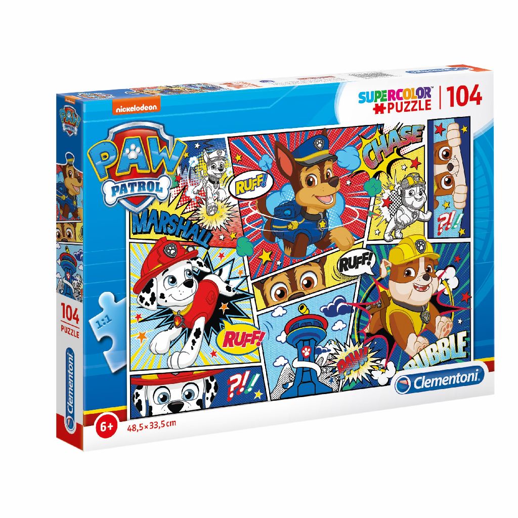 Clementoni, PAW Patrol, Puzzle, Unisex, 6+ jahre, 104 stk