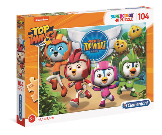 Clementoni Clementoni, Top Wing, Puzzle, 27128, Unisex, 5+ jahre, 104 Regular