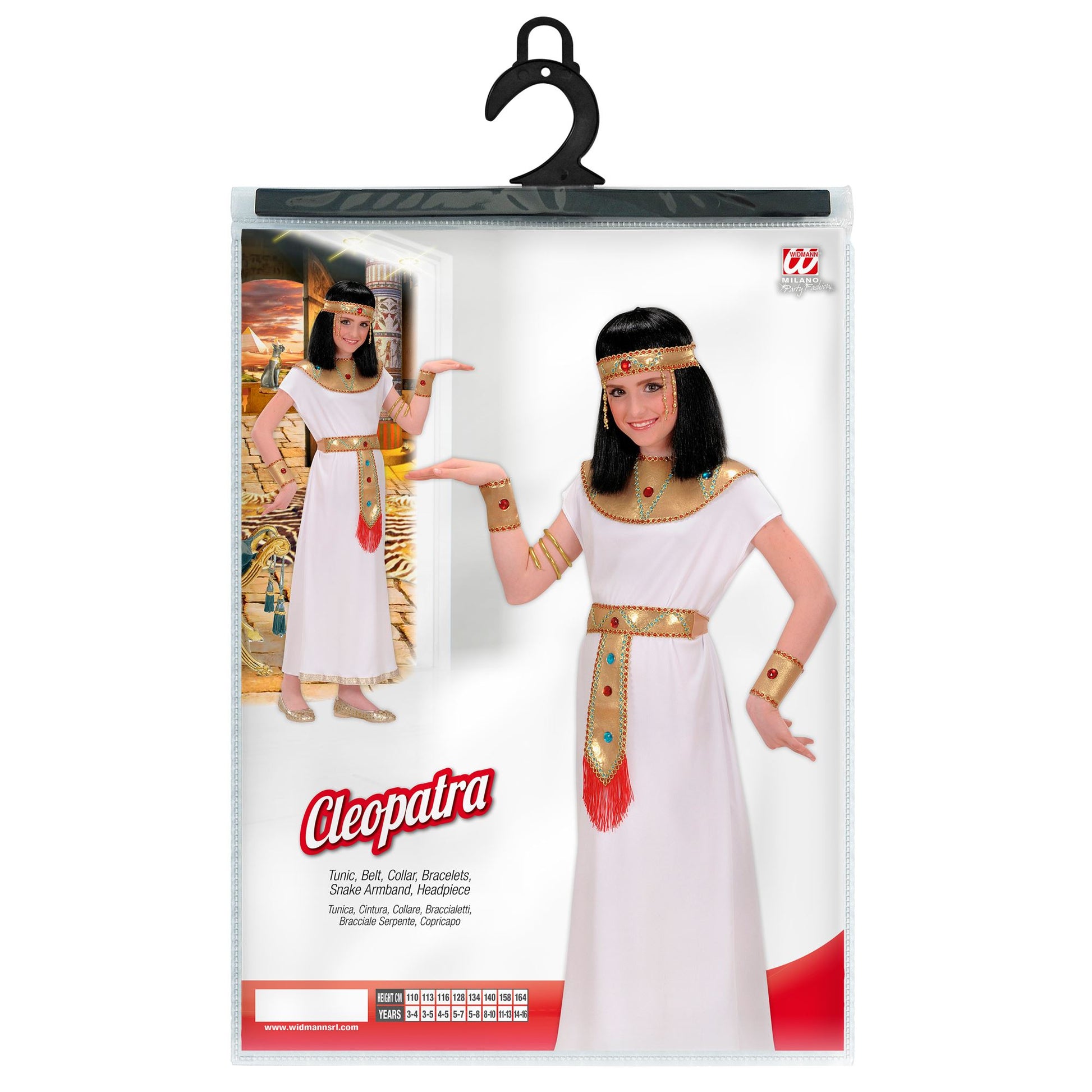 "CLEOPATRA" (Tunika, Gürtel, Halsband, Schlangenarmnänder, Kopfbedeckung) – Ansicht 3