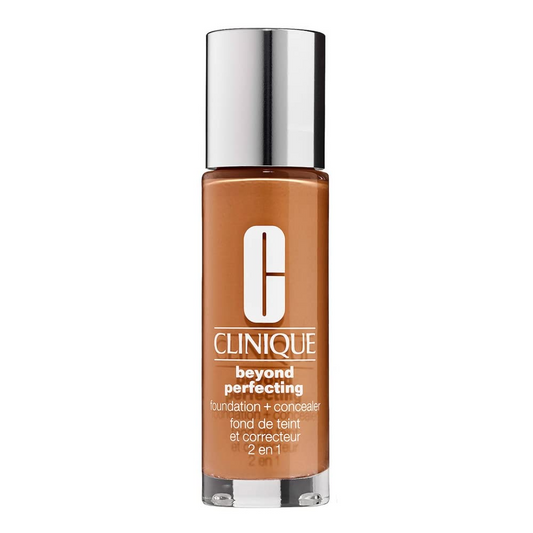 Clinique, Beyond Perfecting, Parabenfrei, Mattes Finish, Flüssige Grundierung & Concealer 2-in-1, 23, Ingwer, 30 ml