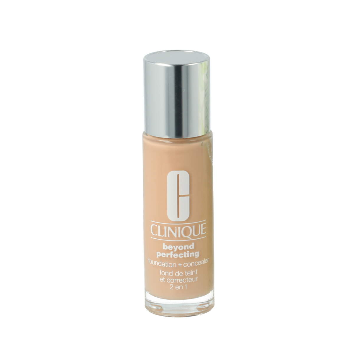 Clinique, Beyond Perfecting, Parabenfrei, Mattes Finish, Flüssige Grundierung & Concealer 2-in-1, CN 18, Sahne, 30 ml *Tester