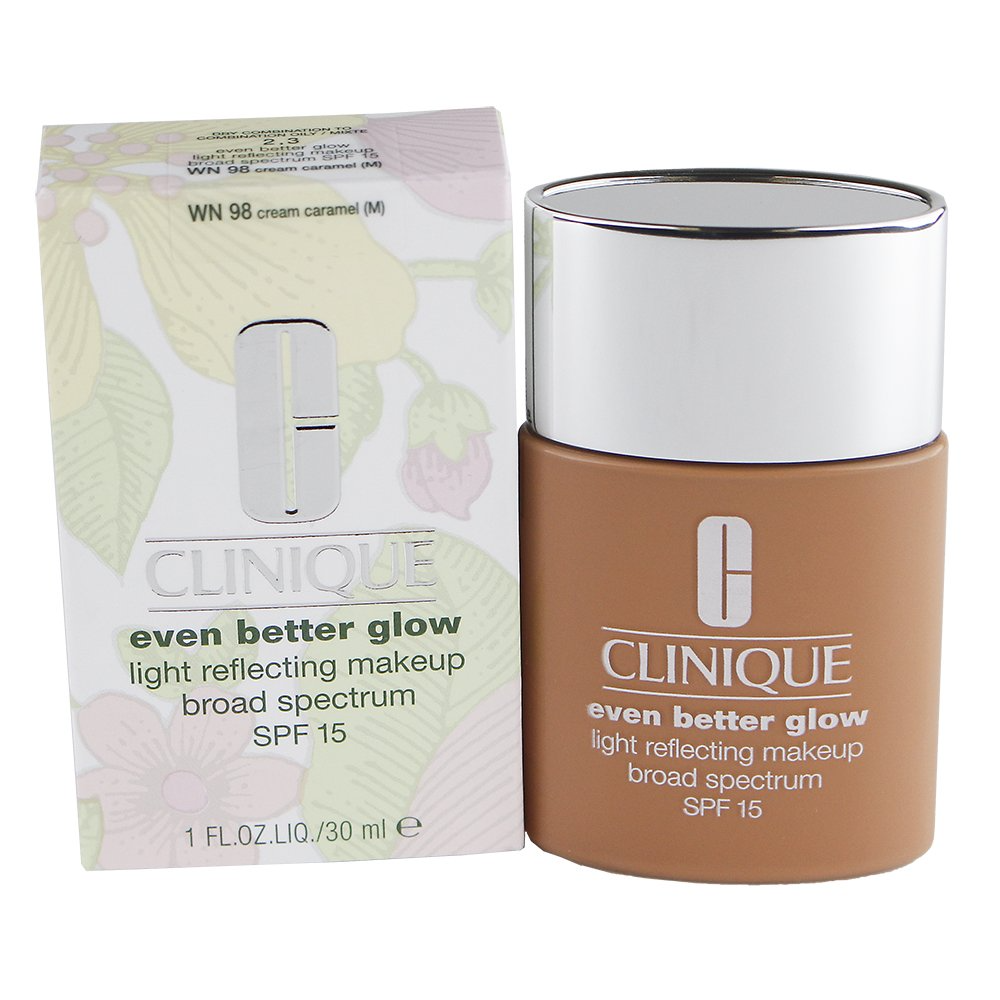 Clinique, Even Better Glow, Lichtreflektierend, Flüssige Grundierung, WN 98, Karamellpudding, SPF 15, 30 ml
