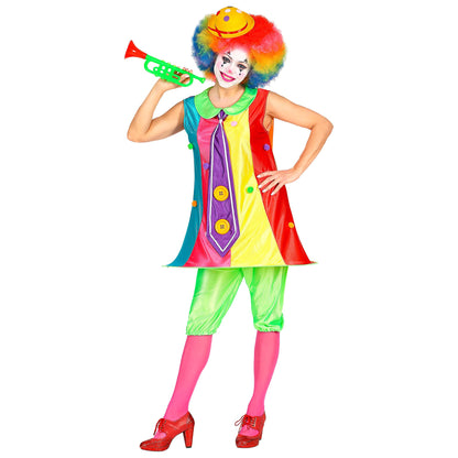 "CLOWN" (Kleid mit Reifrock und Krawatte, Hose) – Detailansicht