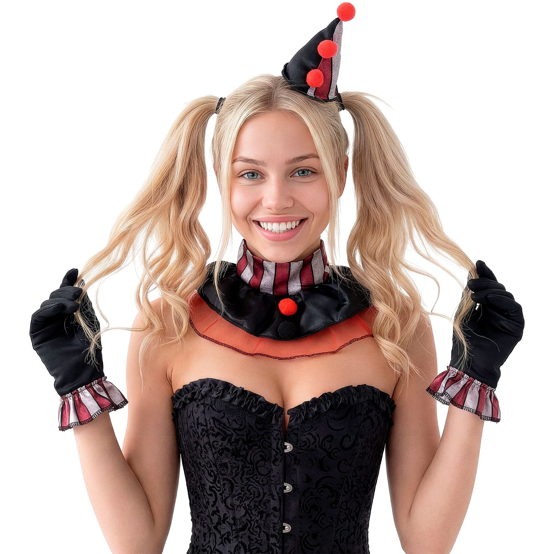 "CLOWN" (Minihut, Kragen, Handschuhe) – Ansicht 4