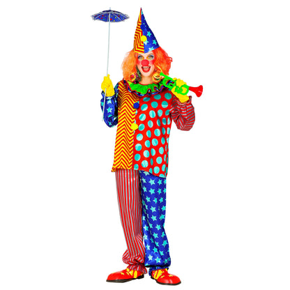 "CLOWN" (Oberteil mit Kragen, Hose, Hut) – Ansicht 3