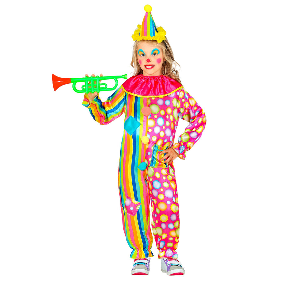 "CLOWN" (Overall mit Kragen, Minihut) – Vorderansicht