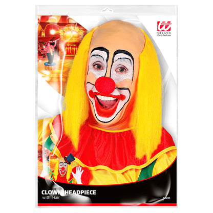 "CLOWNGLATZE MIT GELBEN HAAREN" – Detailansicht