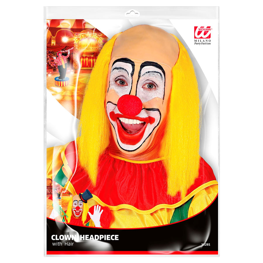 "CLOWNGLATZE MIT GELBEN HAAREN" – Detailansicht