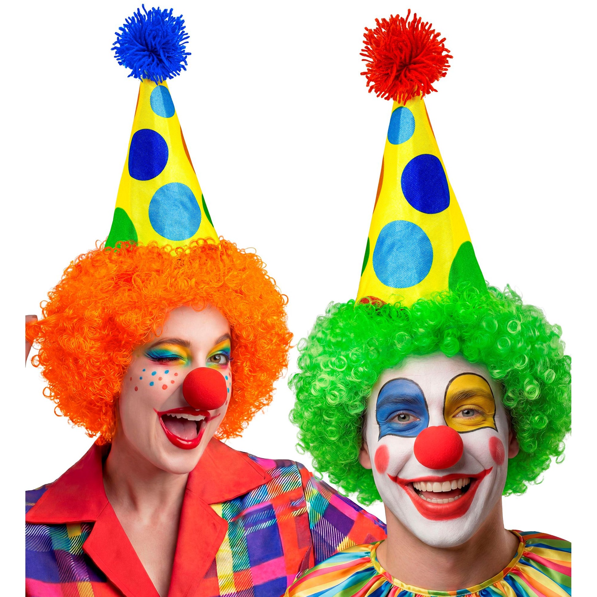 "CLOWNHUT MIT LOCKIGER PERÜCKE" sort. in 3 Farben – Ansicht 3