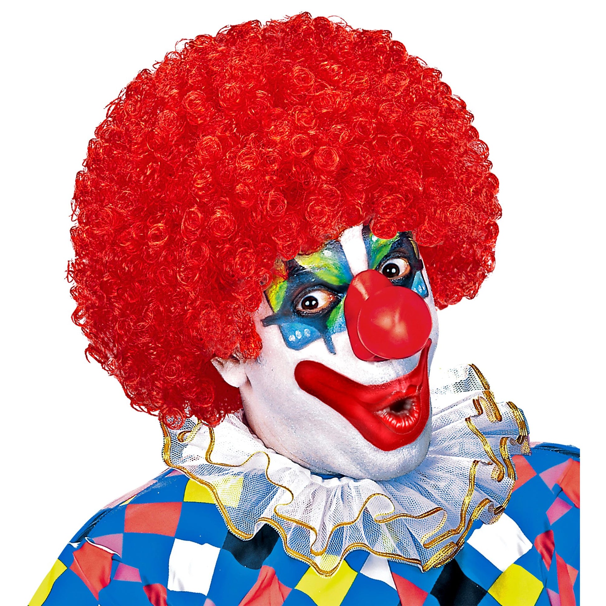 "CLOWNPERÜCKE" in Polybag -in 6 Farben sort.: grün, gelb, lila, blau, rosa, rot – Ansicht 3