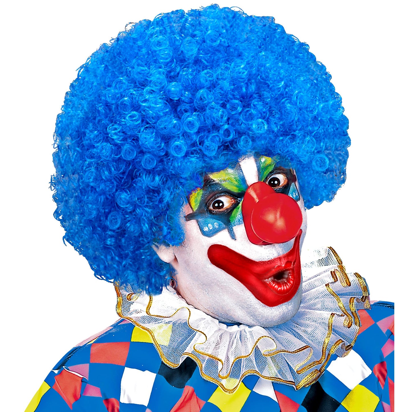"CLOWNPERÜCKE" in Polybag -in 6 Farben sort.: grün, gelb, lila, blau, rosa, rot – Ansicht 4