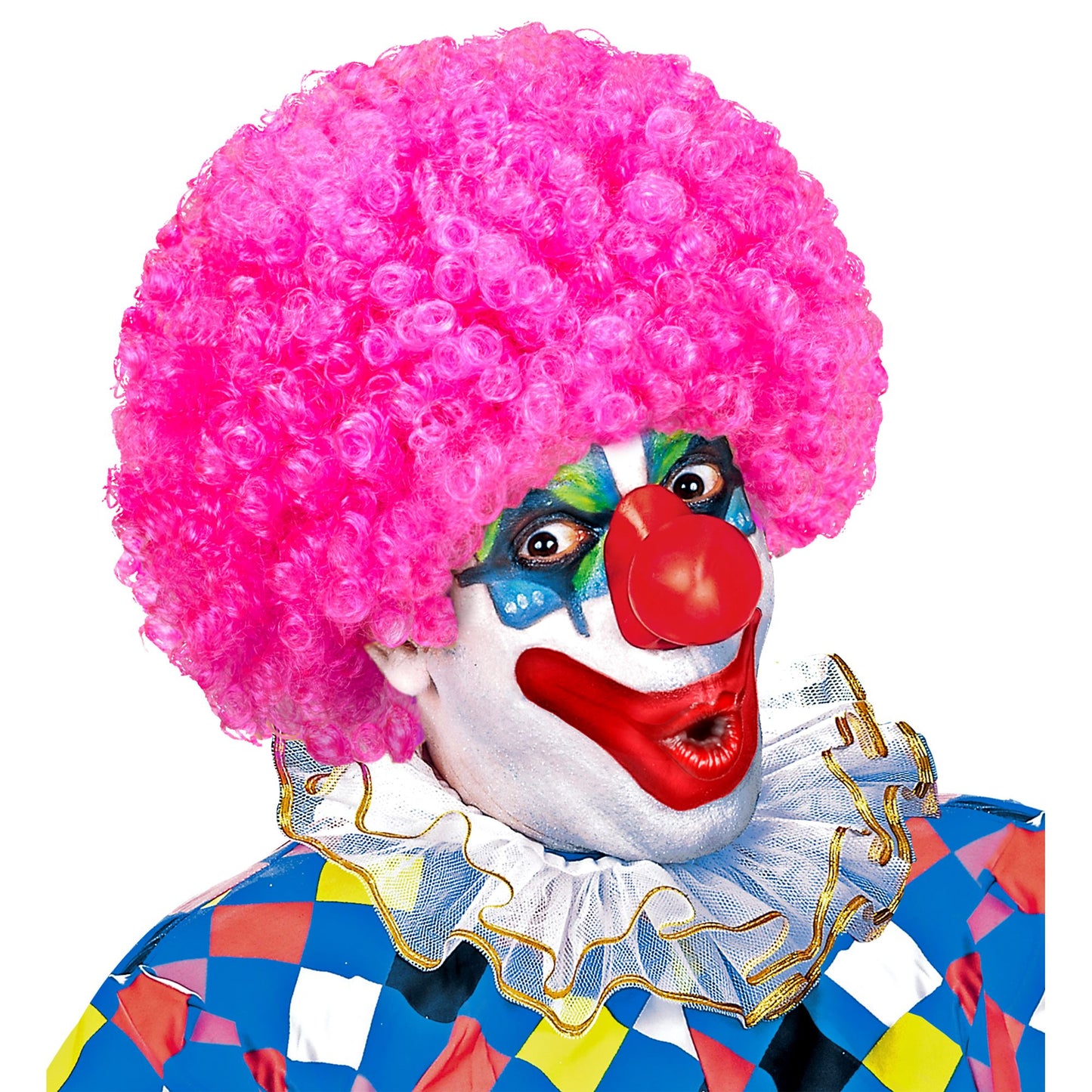 "CLOWNPERÜCKE" in Polybag -in 6 Farben sort.: grün, gelb, lila, blau, rosa, rot – Ansicht 5