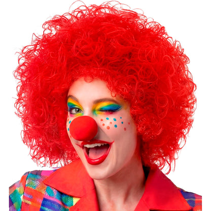 "CLOWNPERÜCKE" rot - in Polybag – Ansicht 3
