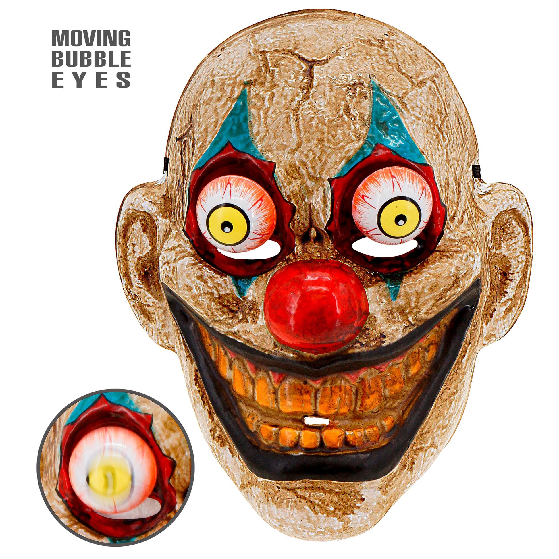 "CLOWNSMASKE MIT WACKELAUGEN" – Vorderansicht