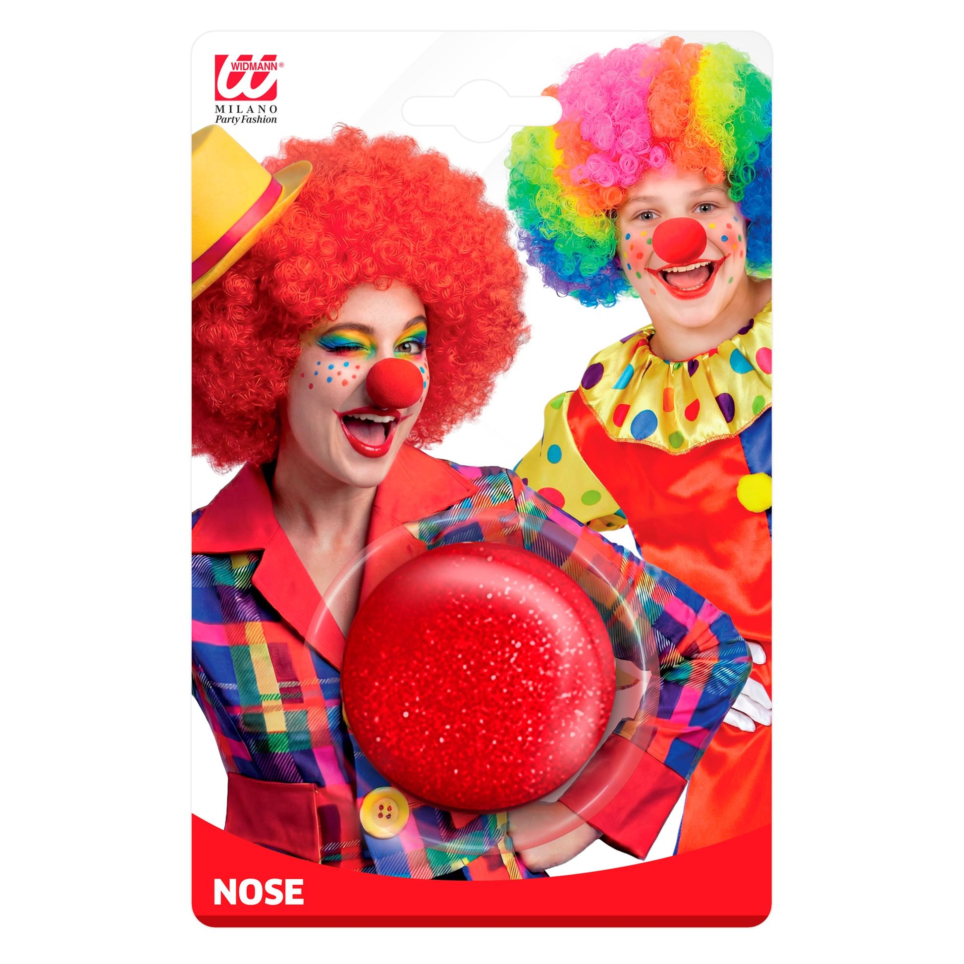 "CLOWNSNASE" aus Schaumstoff – Vorderansicht