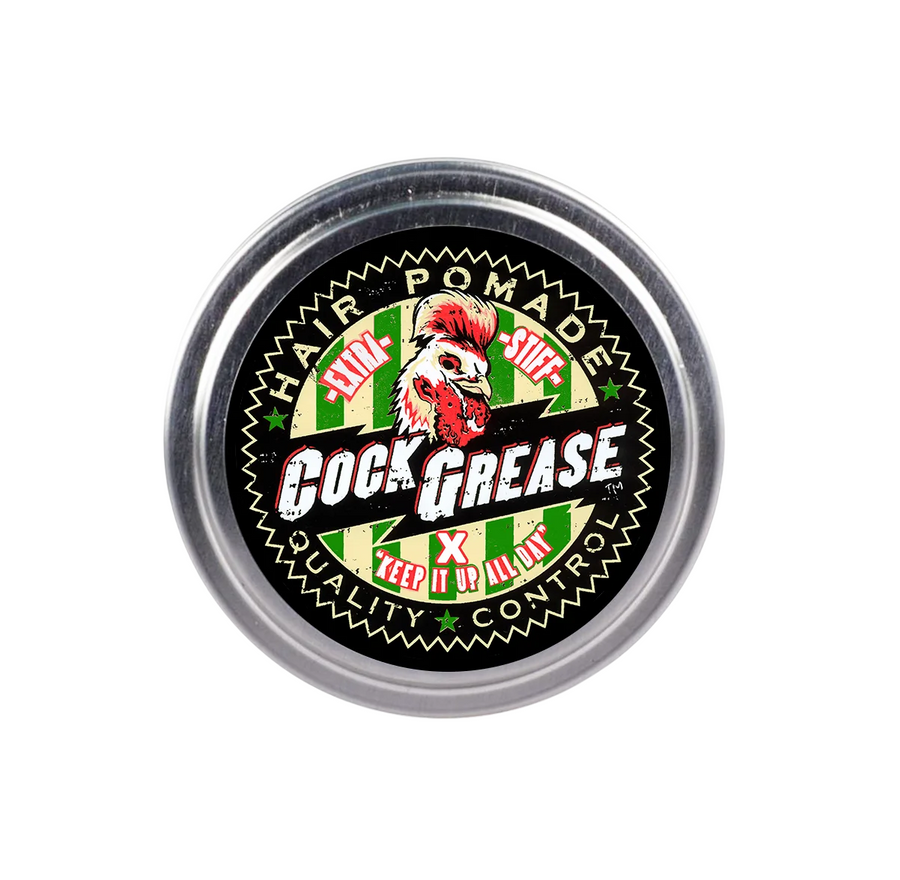 Cock Grease, Extra Stiff X, Haarstyling-Pomade, Glanzfinish, Fester Halt, 50 g