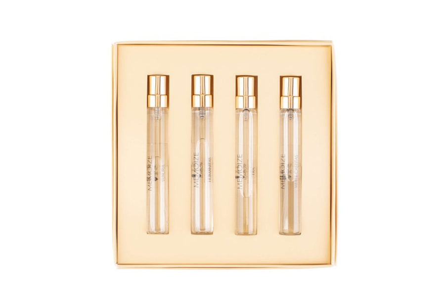 Memoize Parfümset Collection III Set Memoize: Luxuria, Extrait De Parfum, Unisex, 7.5 ml + White Castitas, Extrait De Parfum,