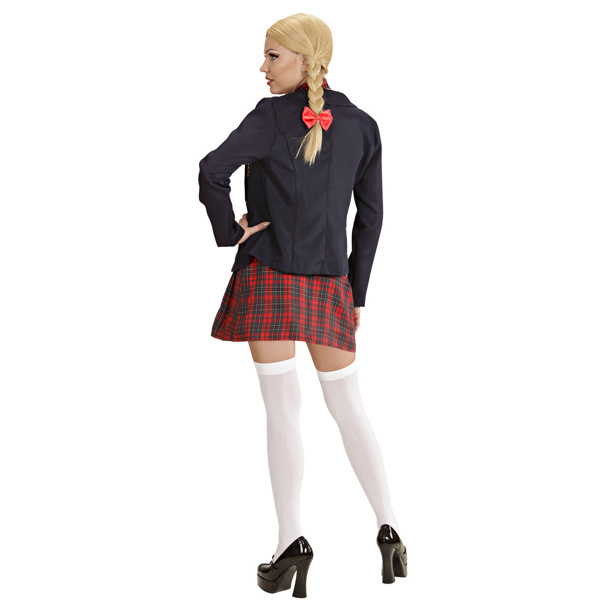 "COLLEGE MÄDCHEN" (Jacke, Schleifentop, Rock, kleine Krawatte) – Ansicht 4