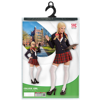 "COLLEGE MÄDCHEN" (Jacke, Schleifentop, Rock, kleine Krawatte) – Ansicht 5