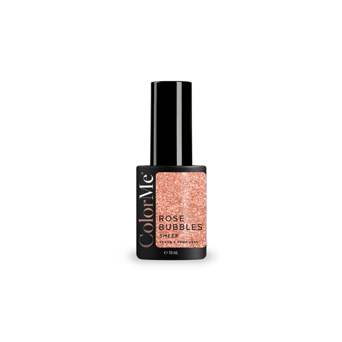 ColorMe Cosmetics, Rose Bubbles, Rein, Semi-permanenter Nagellack, Transparent, 10 ml