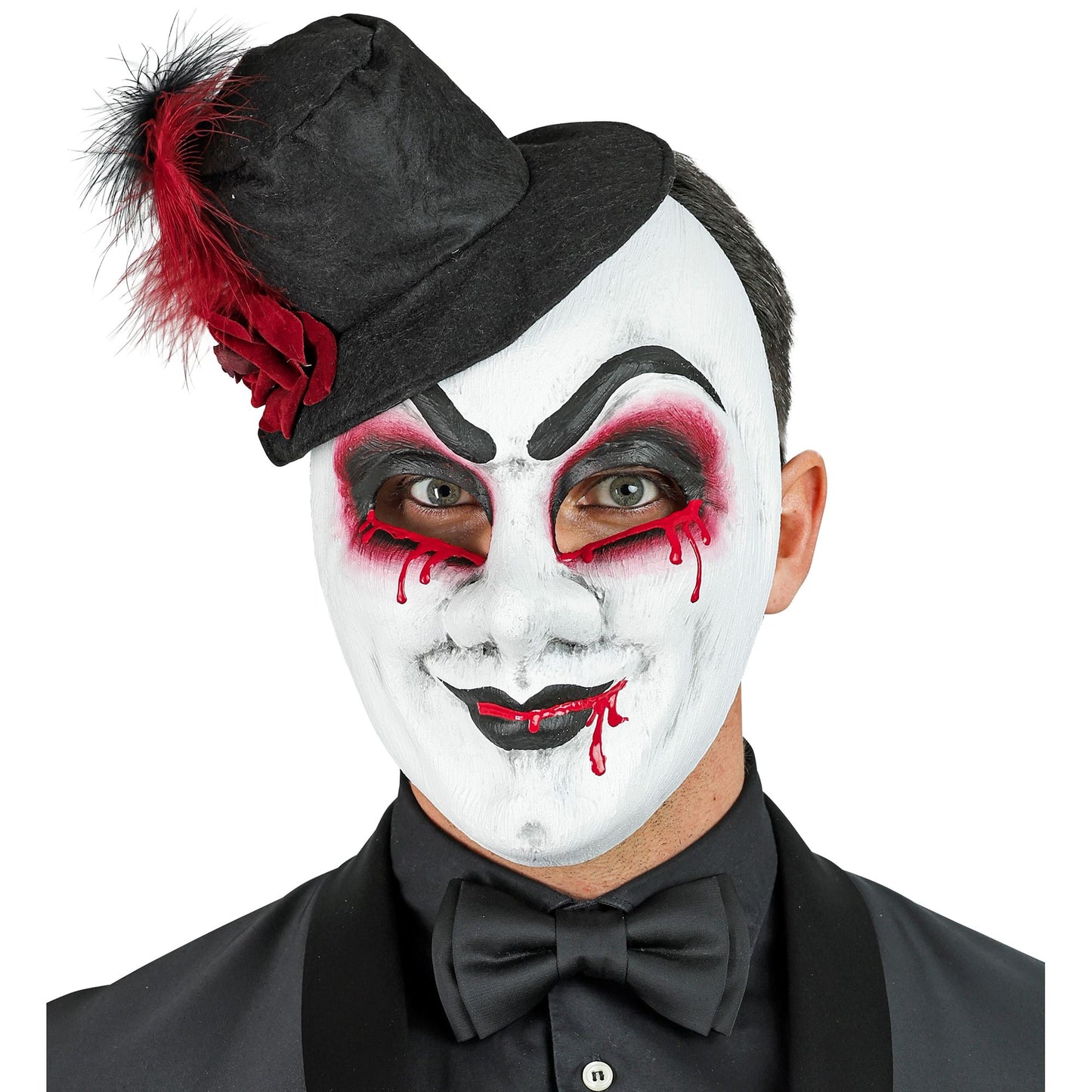 "COMMEDIA DELL'ARTE MASKE BLUTIGER MANN MIT HUT" – Ansicht 4