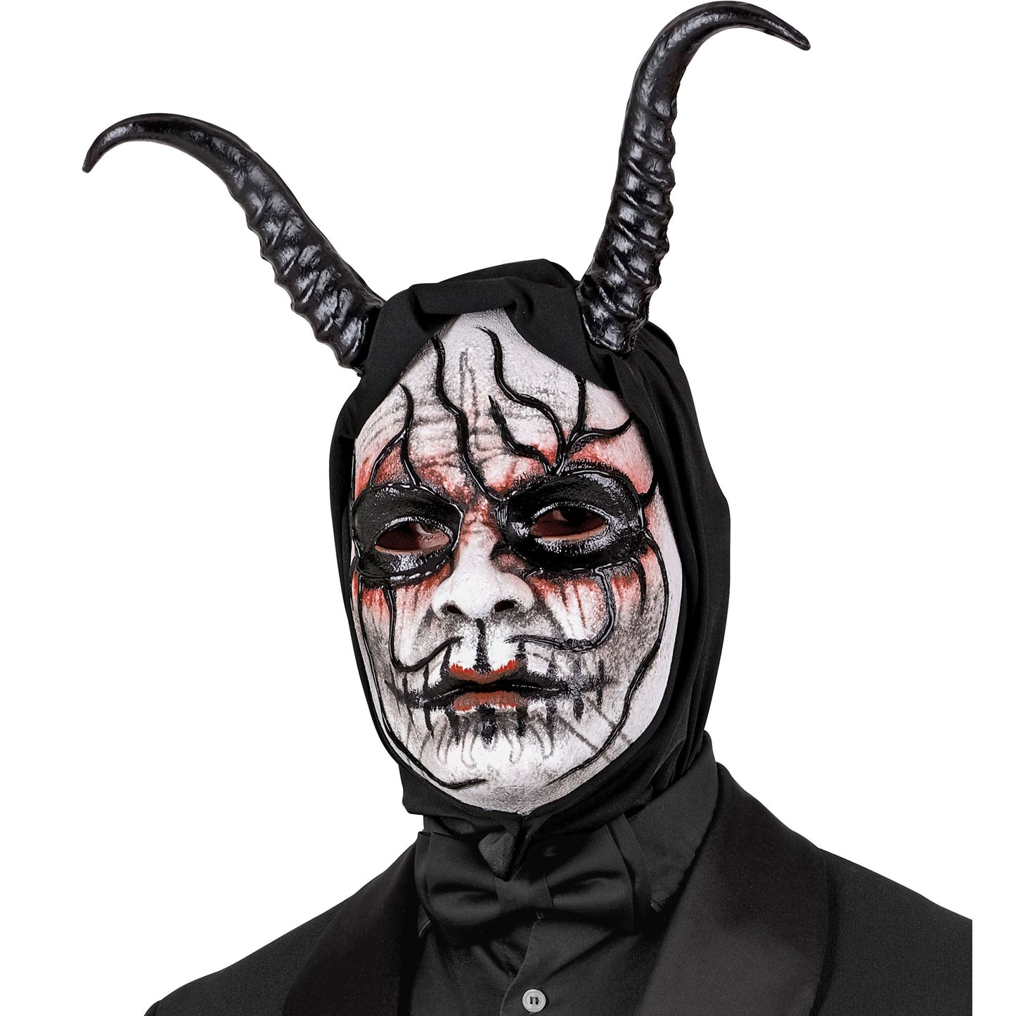 "COMMEDIA DELL'ARTE MASKE DÄMON MIT KAPUZE" – Ansicht 3