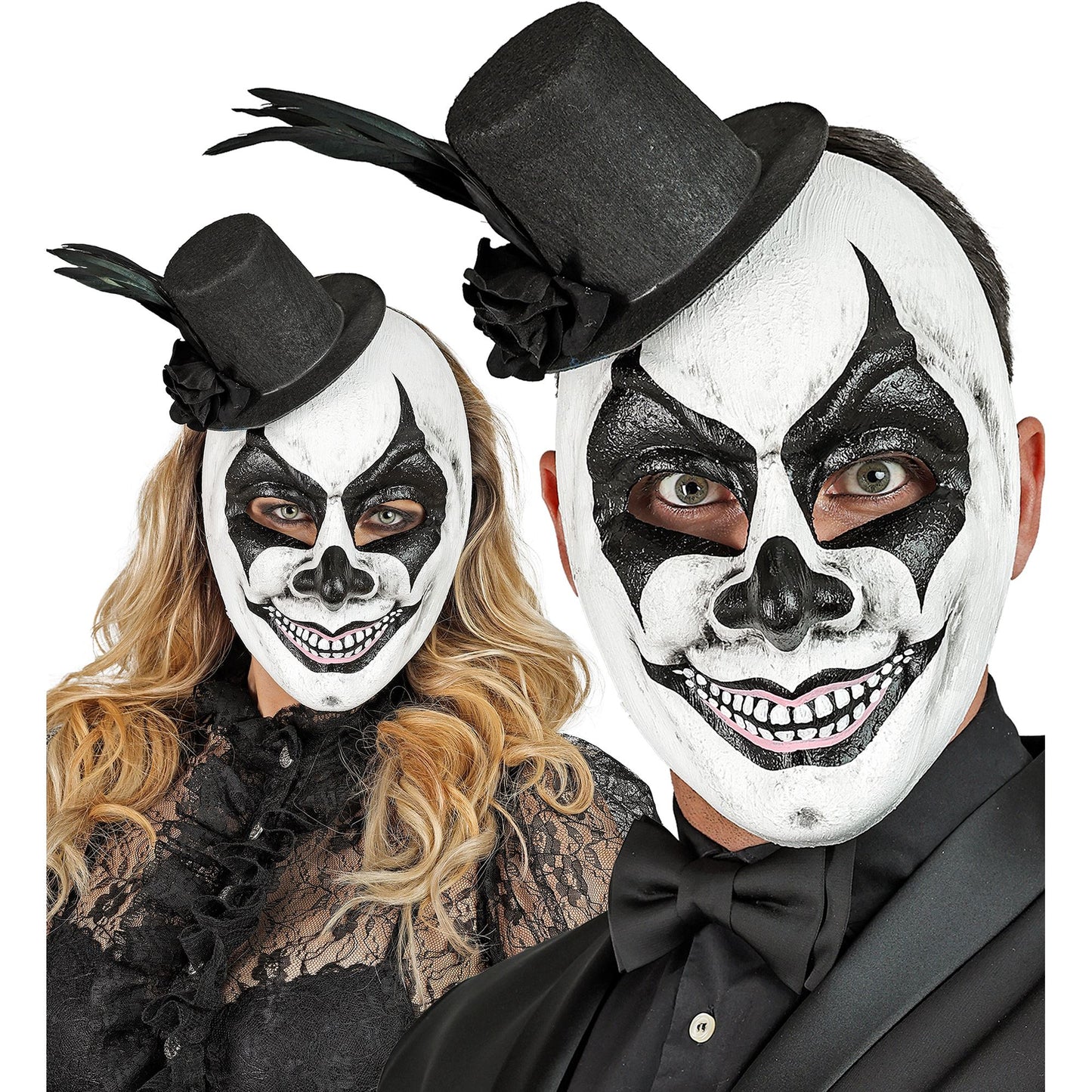 "COMMEDIA DELL'ARTE MASKE MIT HUT" – Ansicht 3