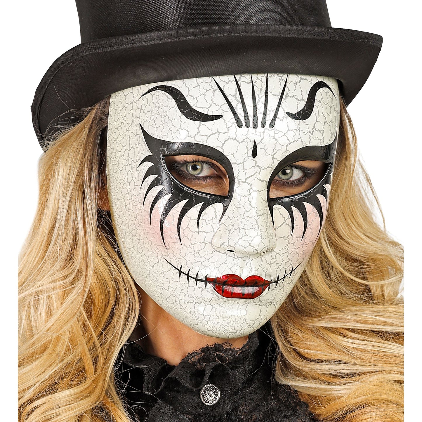 "COMMEDIA DELL'ARTE MASKE RISSIGE FRAU" – Ansicht 3
