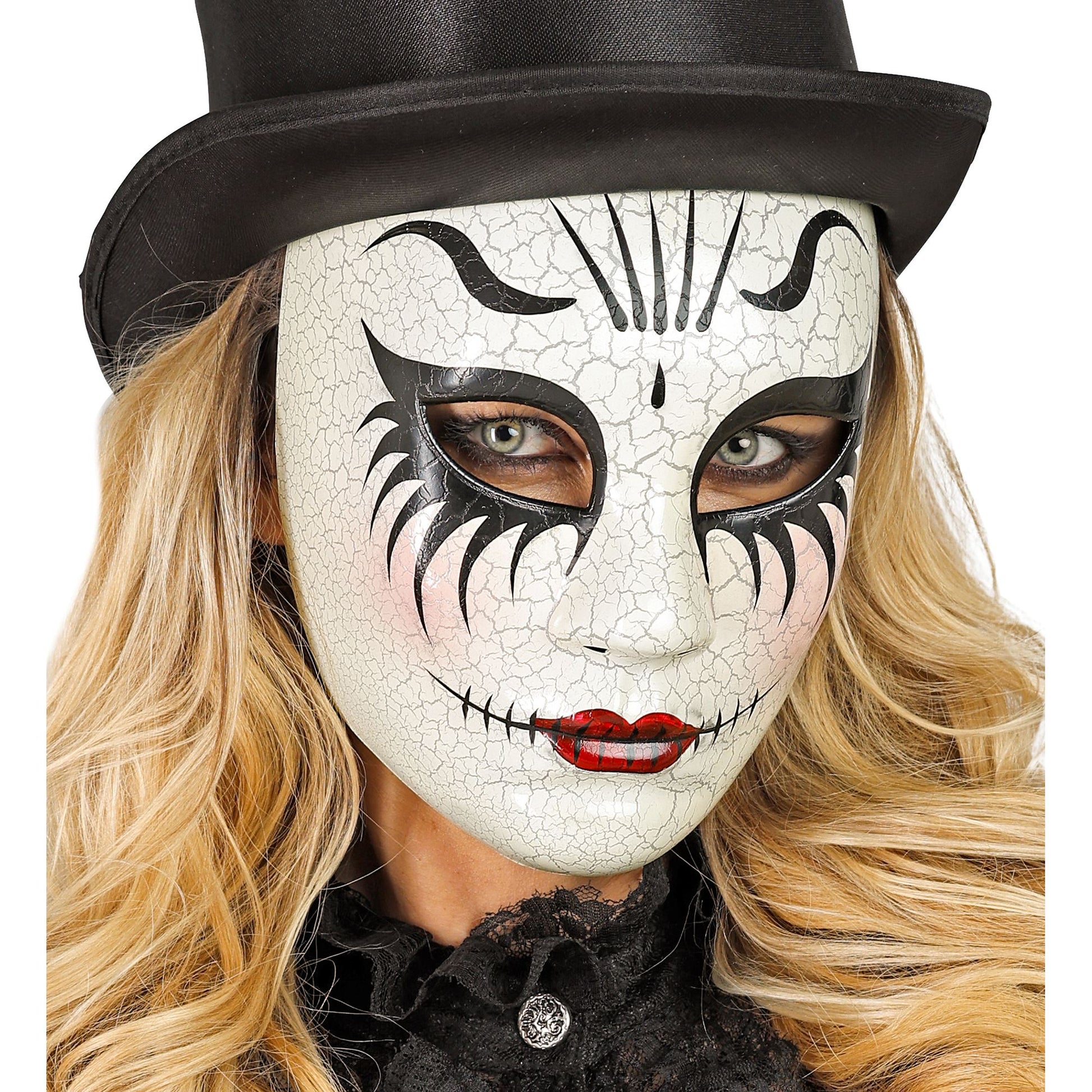 "COMMEDIA DELL'ARTE MASKE RISSIGE FRAU" – Ansicht 3