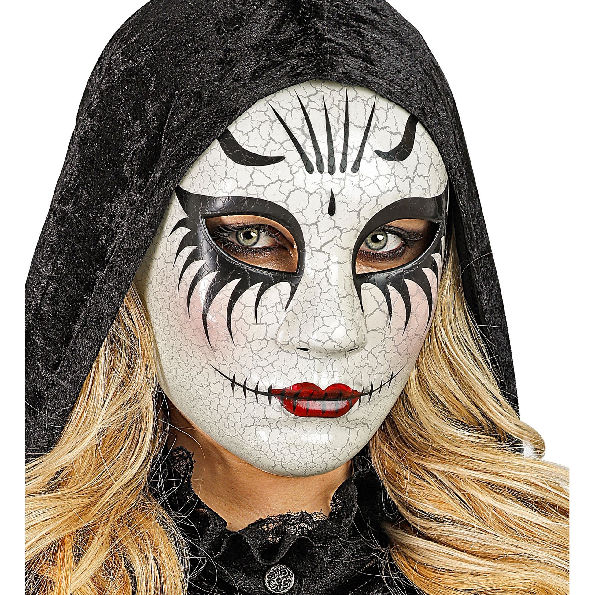 "COMMEDIA DELL'ARTE MASKE RISSIGE FRAU" – Ansicht 4