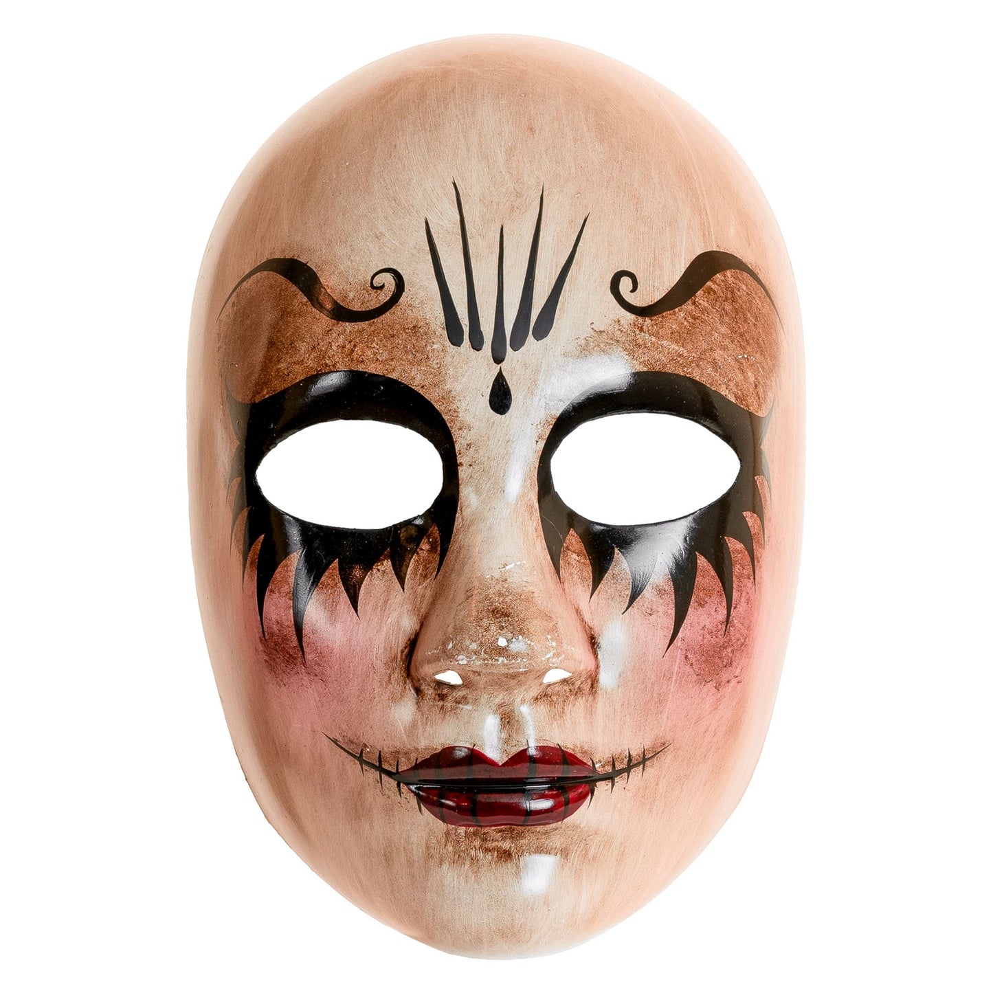 "COMMEDIA DELL'ARTE MASKE UNHEIMLICHE FRAU" – Vorderansicht