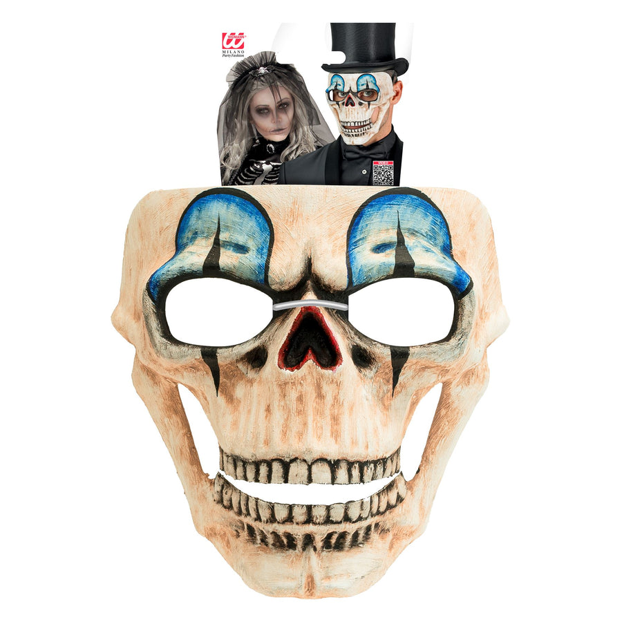 "COMMEDIA DELL'ARTE TOTENKOPF CLOWNMASKE" – Detailansicht