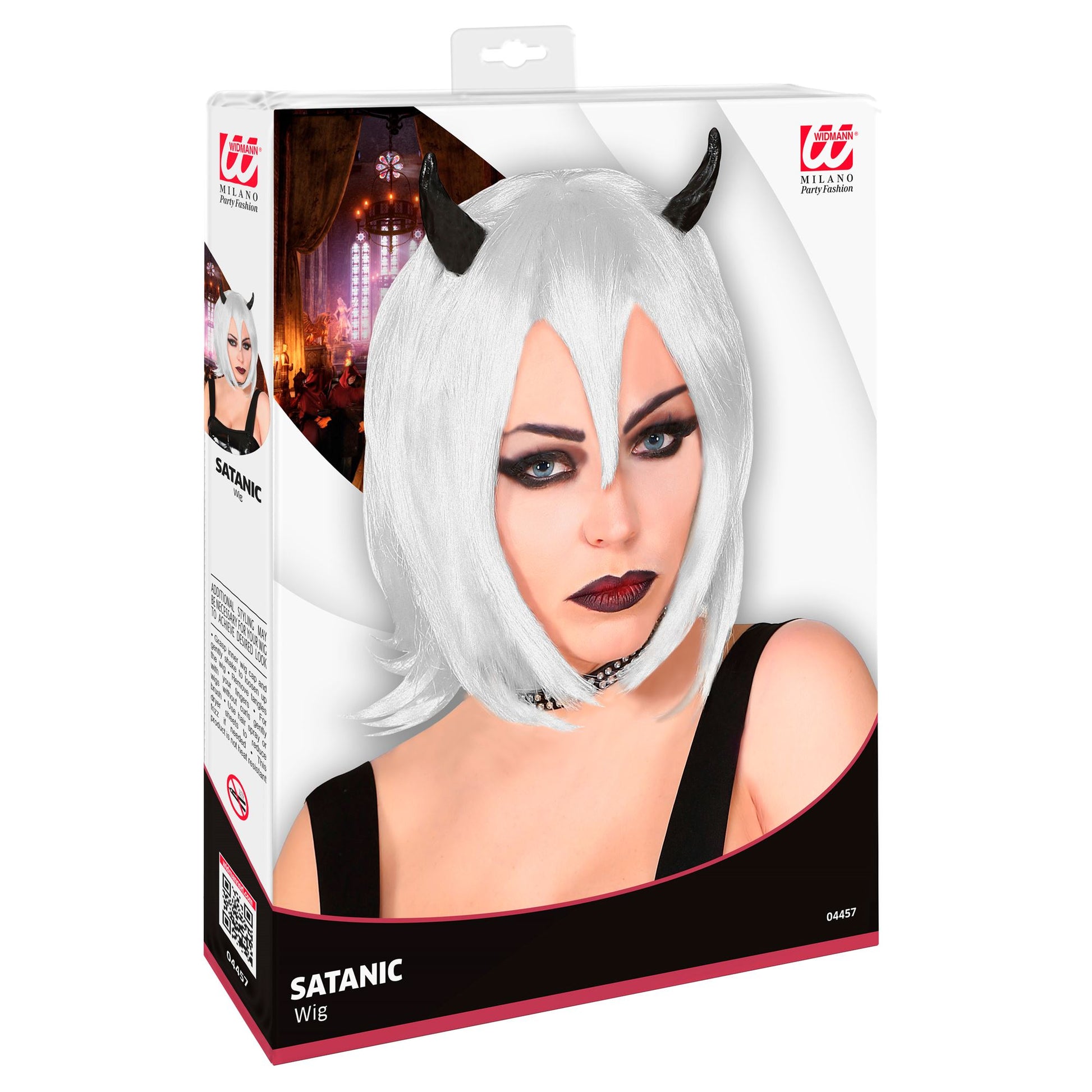 "COSPLAY TEUFELPERÜCKE" in Box – Detailansicht