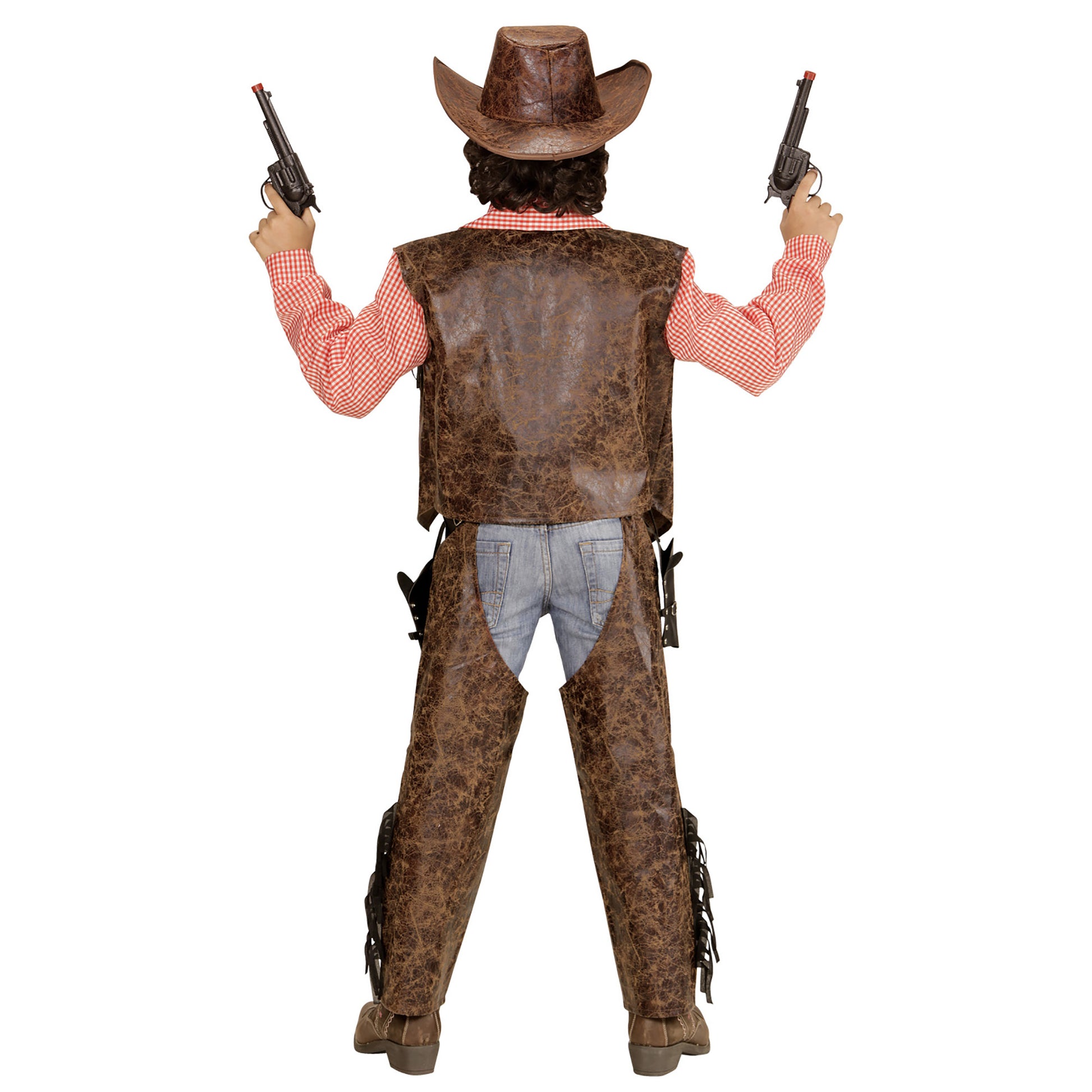 "COW BOY" (Shirt mit Weste, Chaps,Hut) – Detailansicht