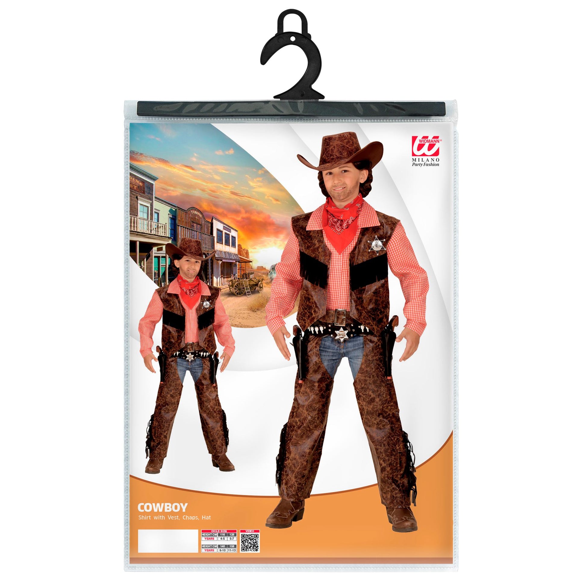 "COW BOY" (Shirt mit Weste, Chaps,Hut) – Ansicht 3