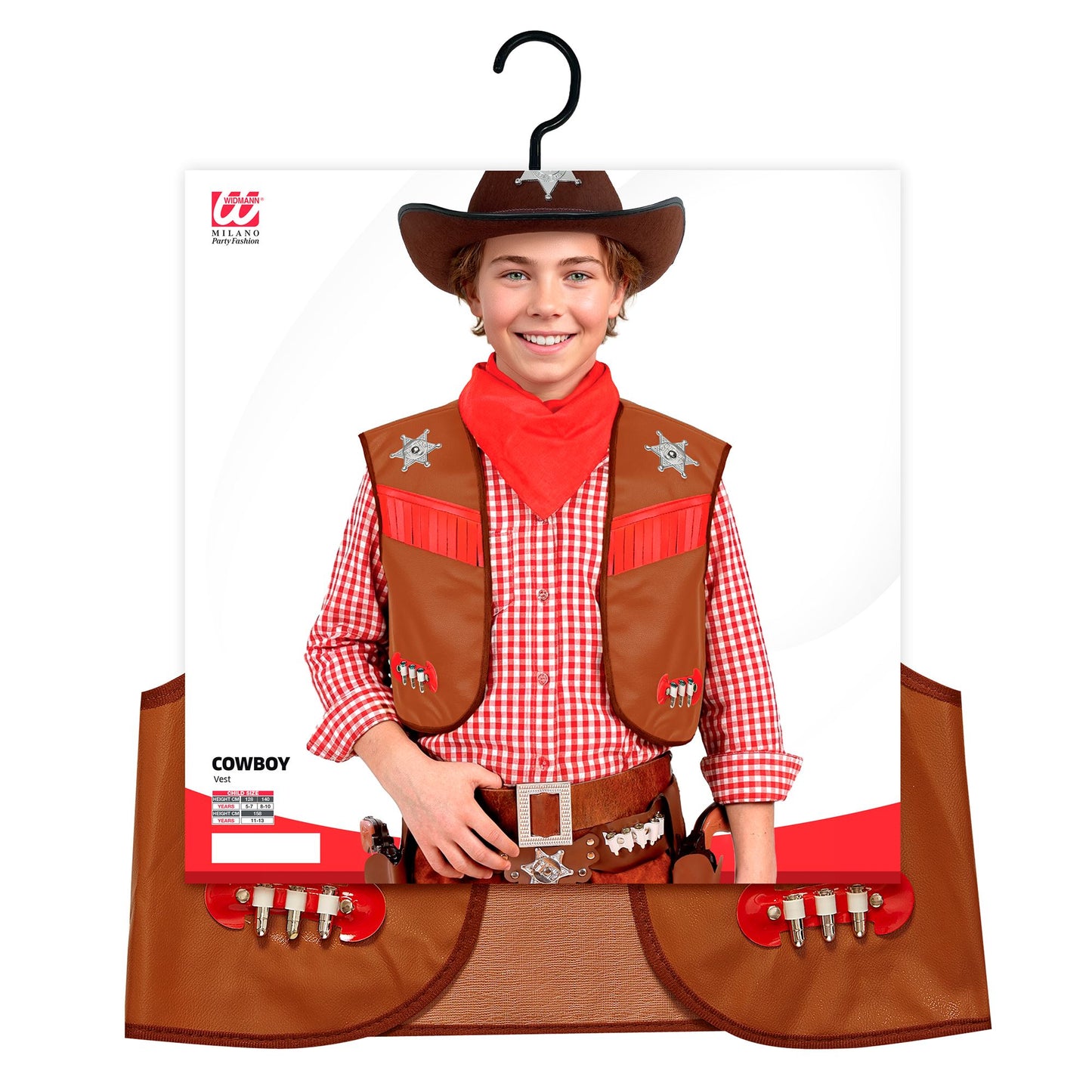 "COWBOY" - braun (Weste) – Detailansicht