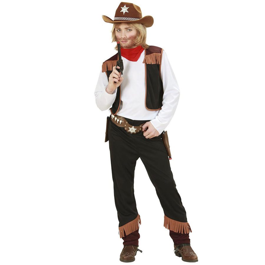 "COWBOY" (Hemd mit Weste, Hose, Halstuch) – Vorderansicht