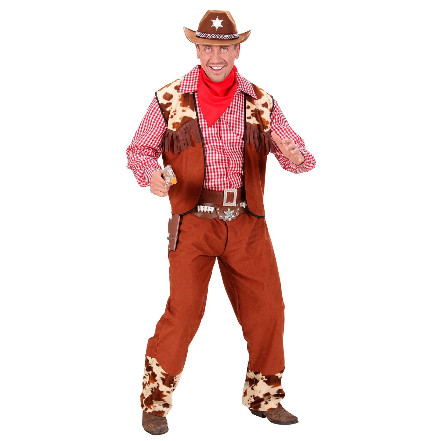 "COWBOY" (Hemd, Weste, Hose, Gürtel, Bandana) – Detailansicht