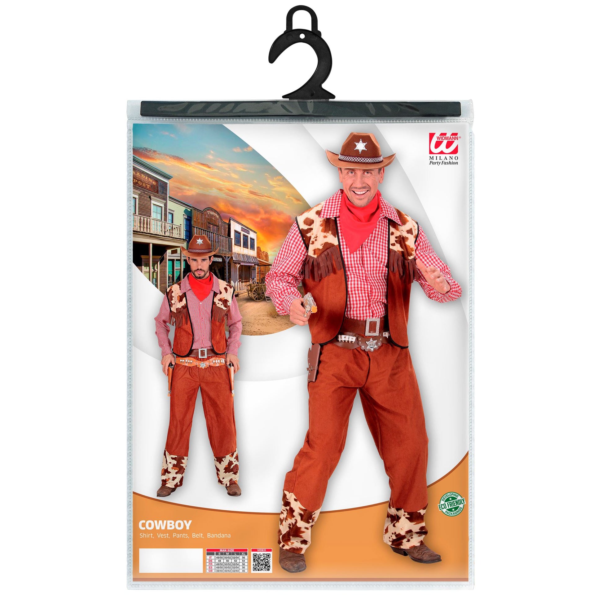 "COWBOY" (Hemd, Weste, Hose, Gürtel, Bandana) – Ansicht 5