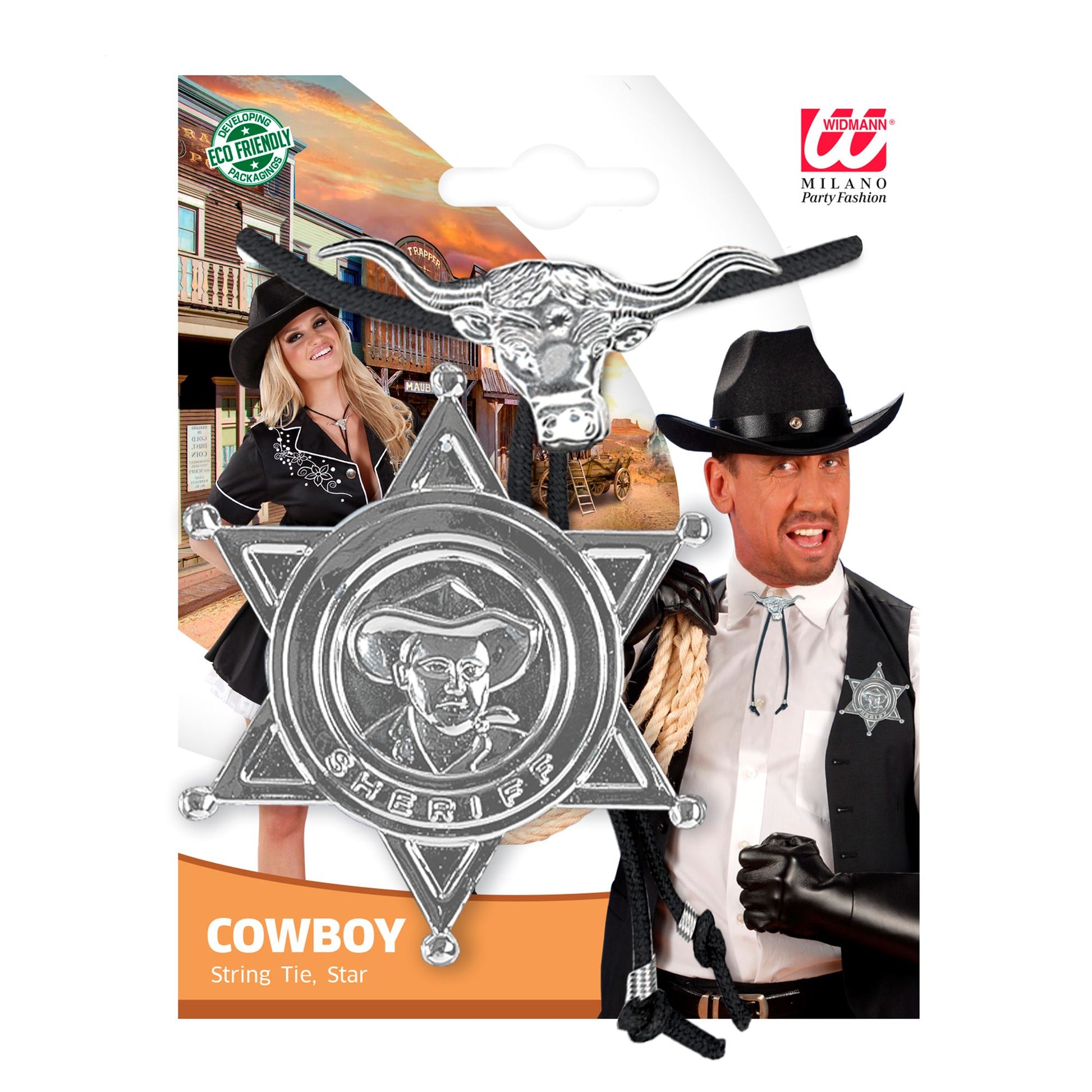 "COWBOY" Set (Fliege, Stern) – Detailansicht