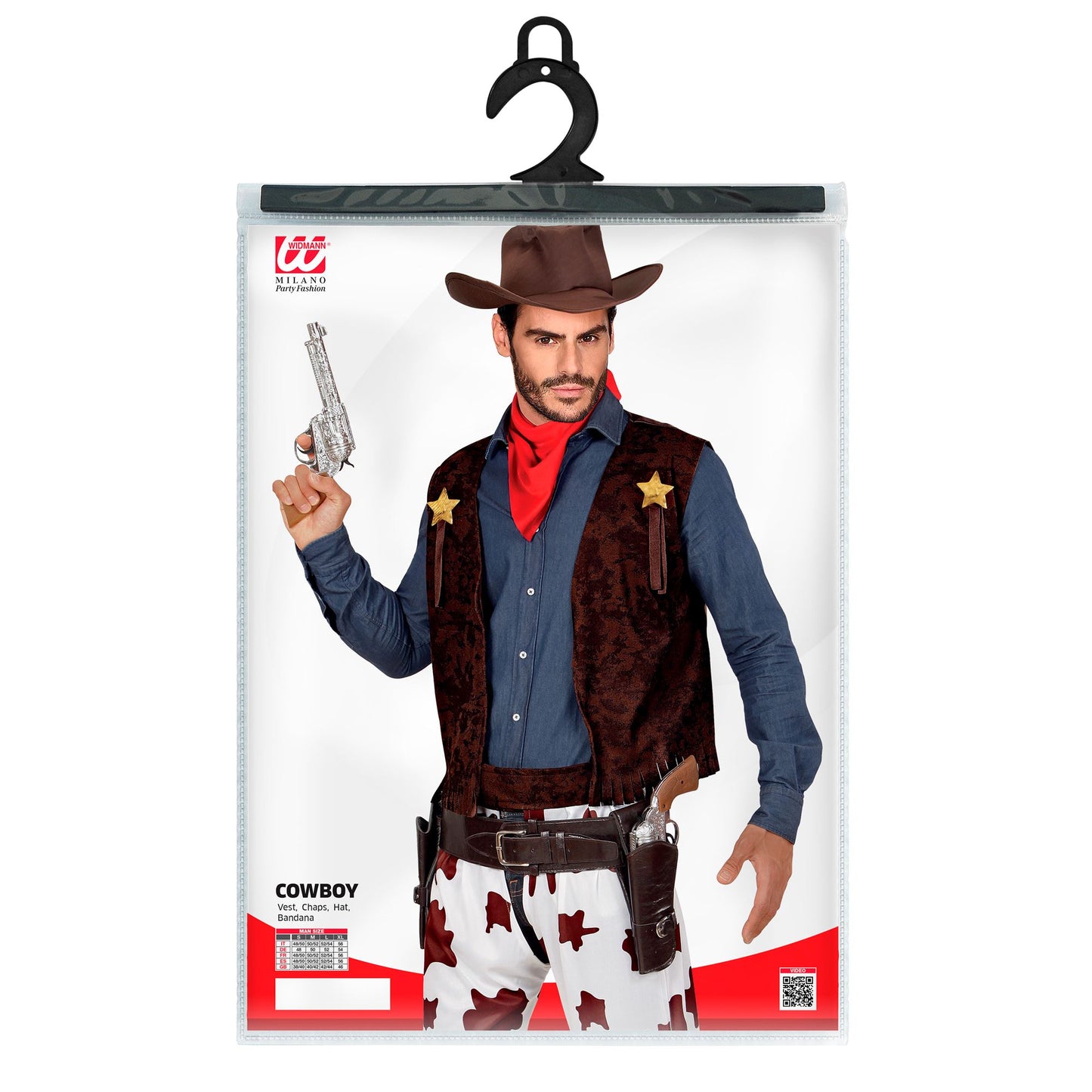 "COWBOY" (Weste, Chaps, Hut, Bandana) – Ansicht 4