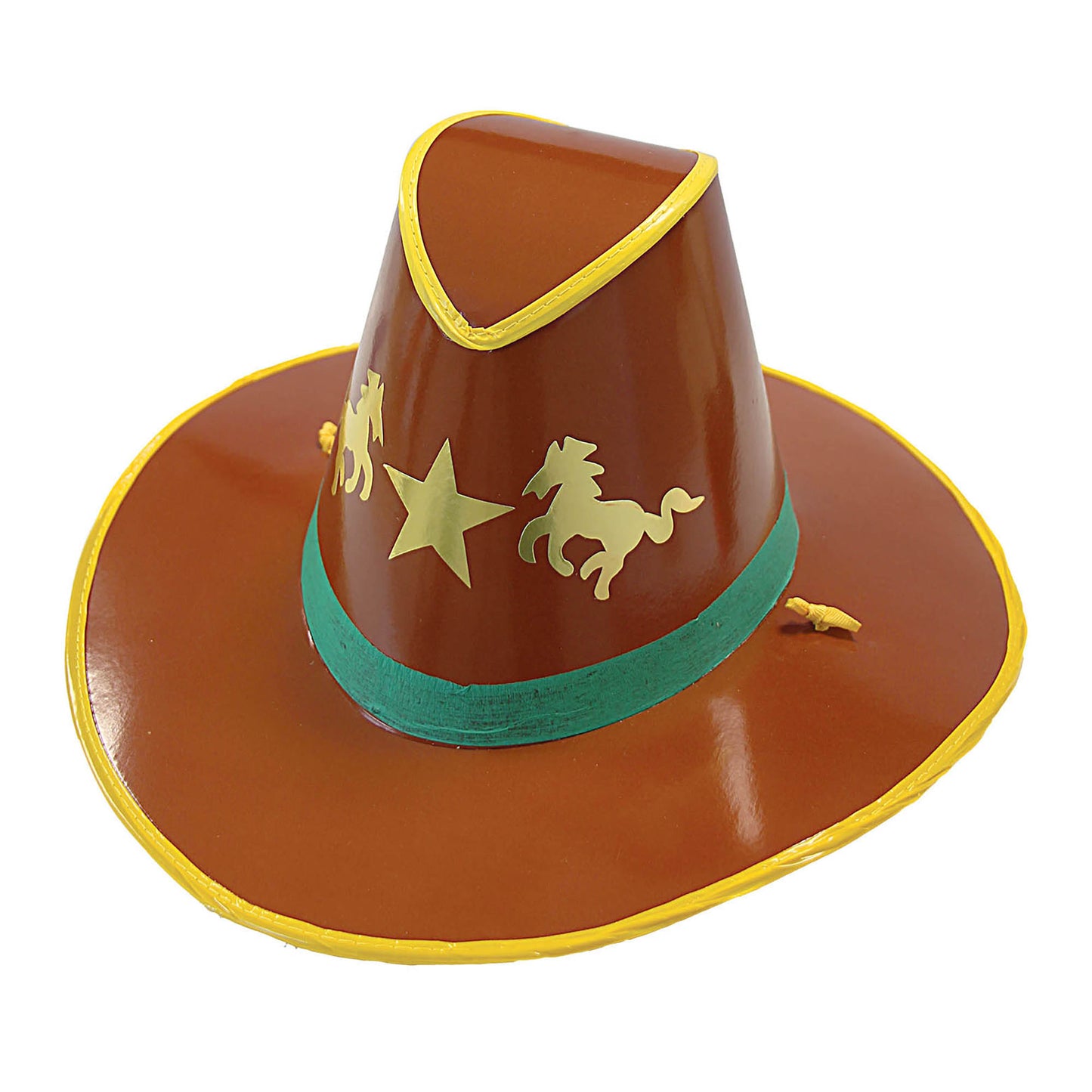 "COWBOYHUT AUS PAPPE" Kindergröße – Vorderansicht