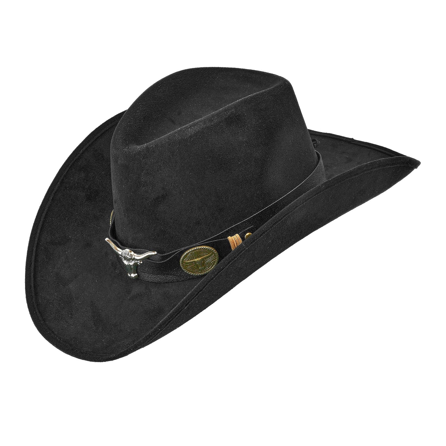 "COWBOYHUT DALLAS WILDLEDEROPTIK SCHWARZ" – Vorderansicht
